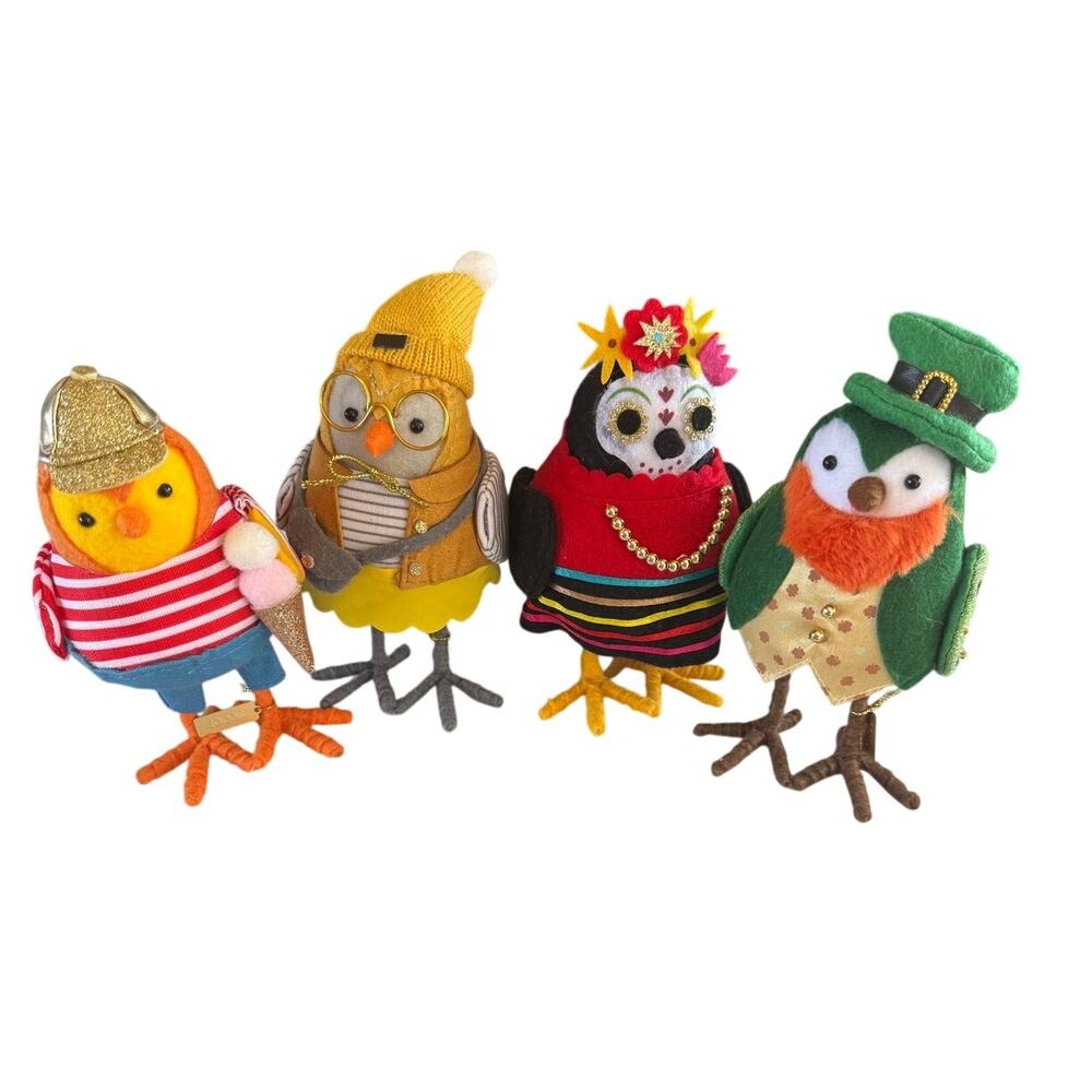 sku3369 Set 4 Target Featherly Friends 2025 Collection Hatched  2017 2019 2023